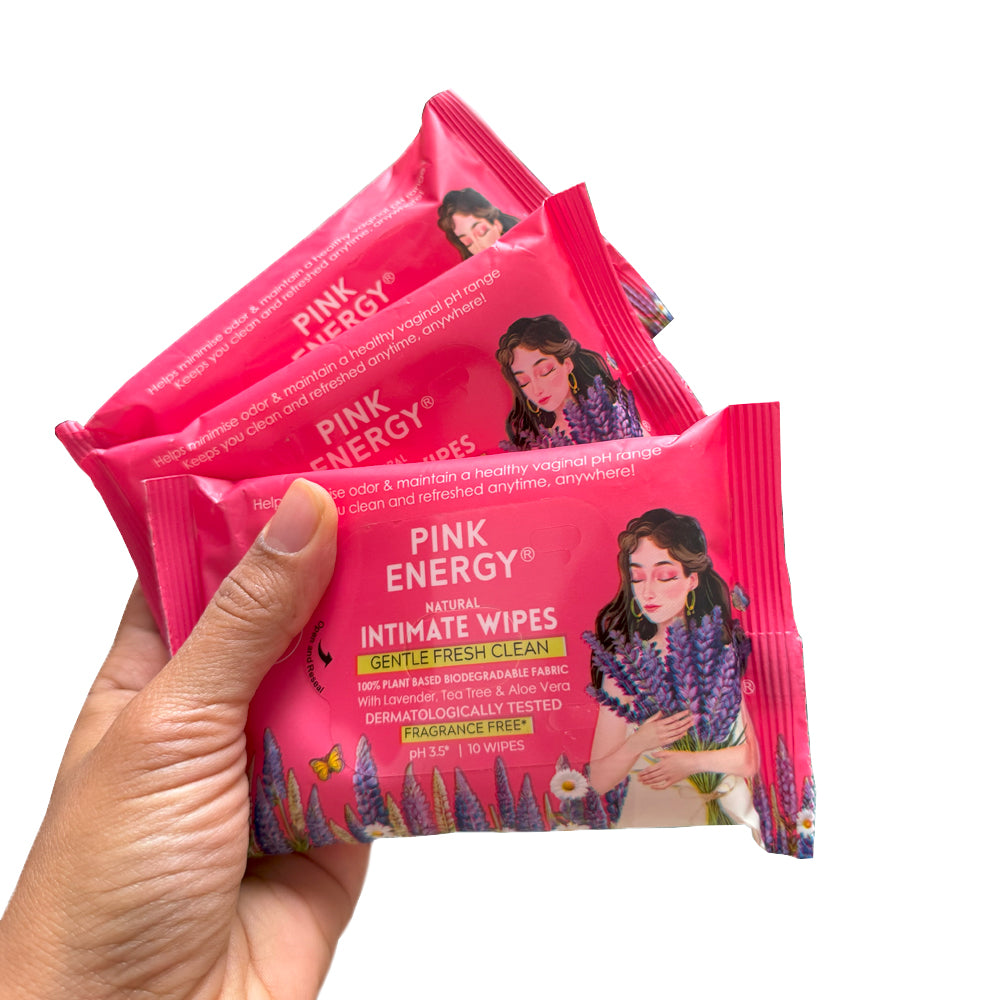 Natural Intimate Wipes Combo ( Pack of 3 )
